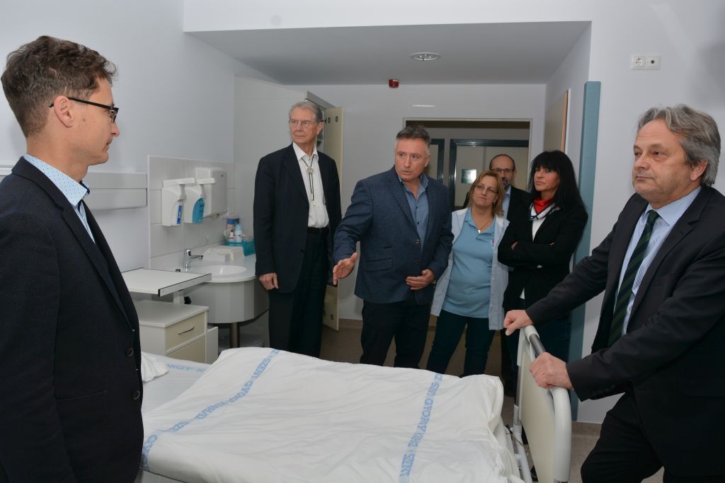Polgármesteri látogatás, Szent György Kórház, Dr. Csermavölgyi István főigazgató